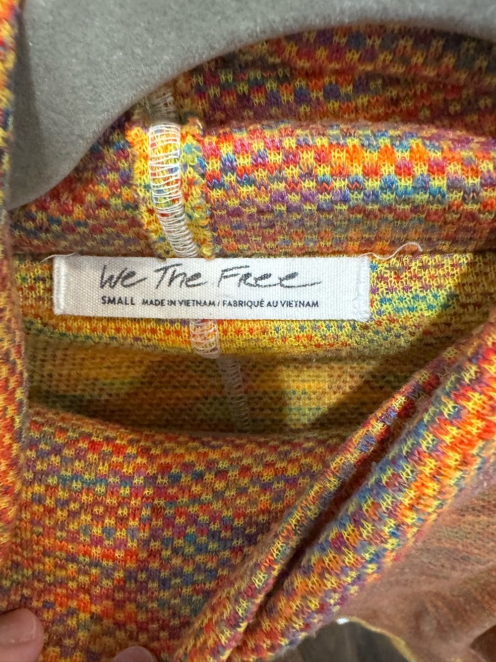 We the Free Sunny Day  Turtleneck Knit Sweater - Orange Blend - Picture 3 of 3